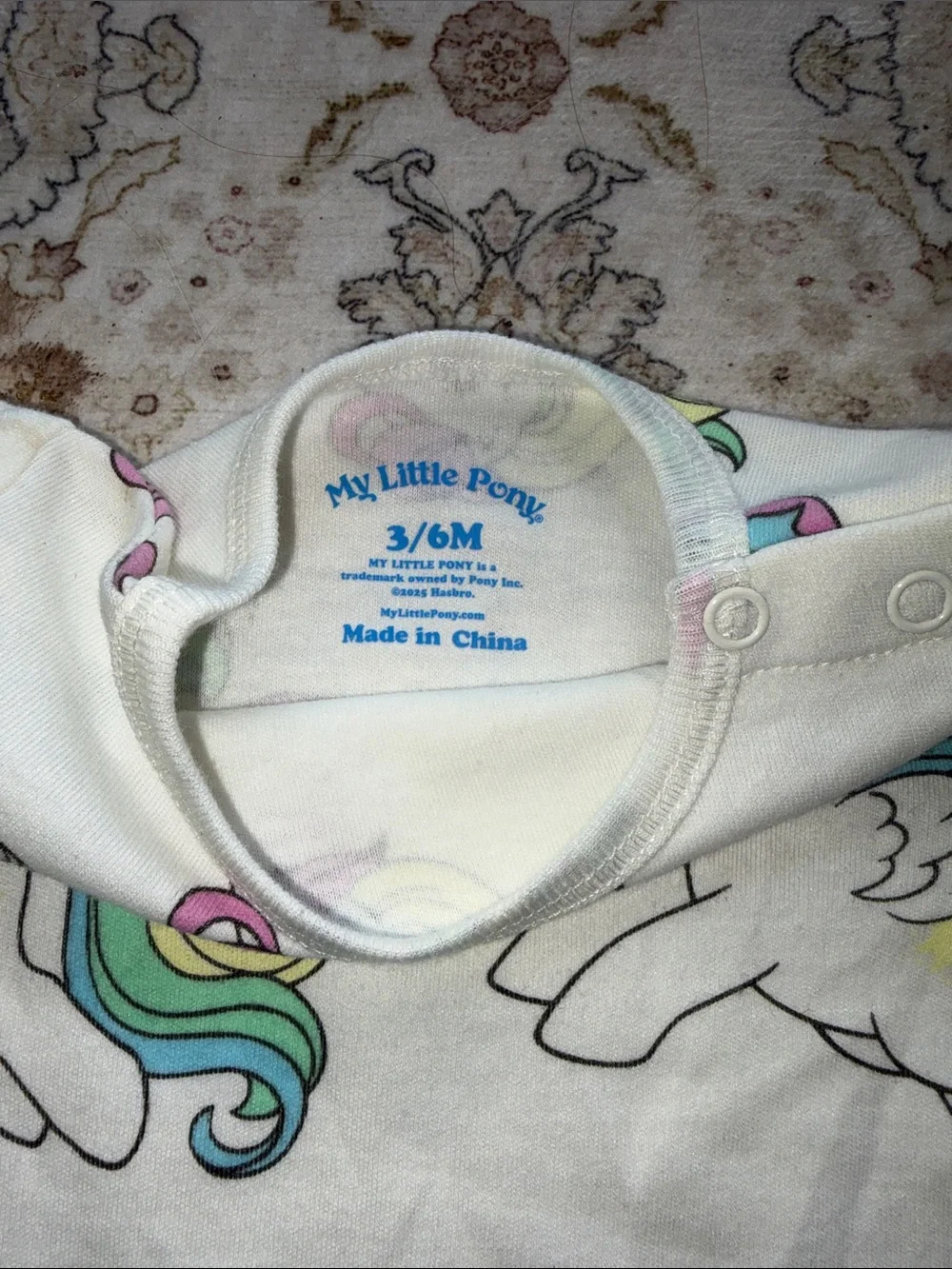 My Little Pony Figurine & 3/6 Months Baby Onesie